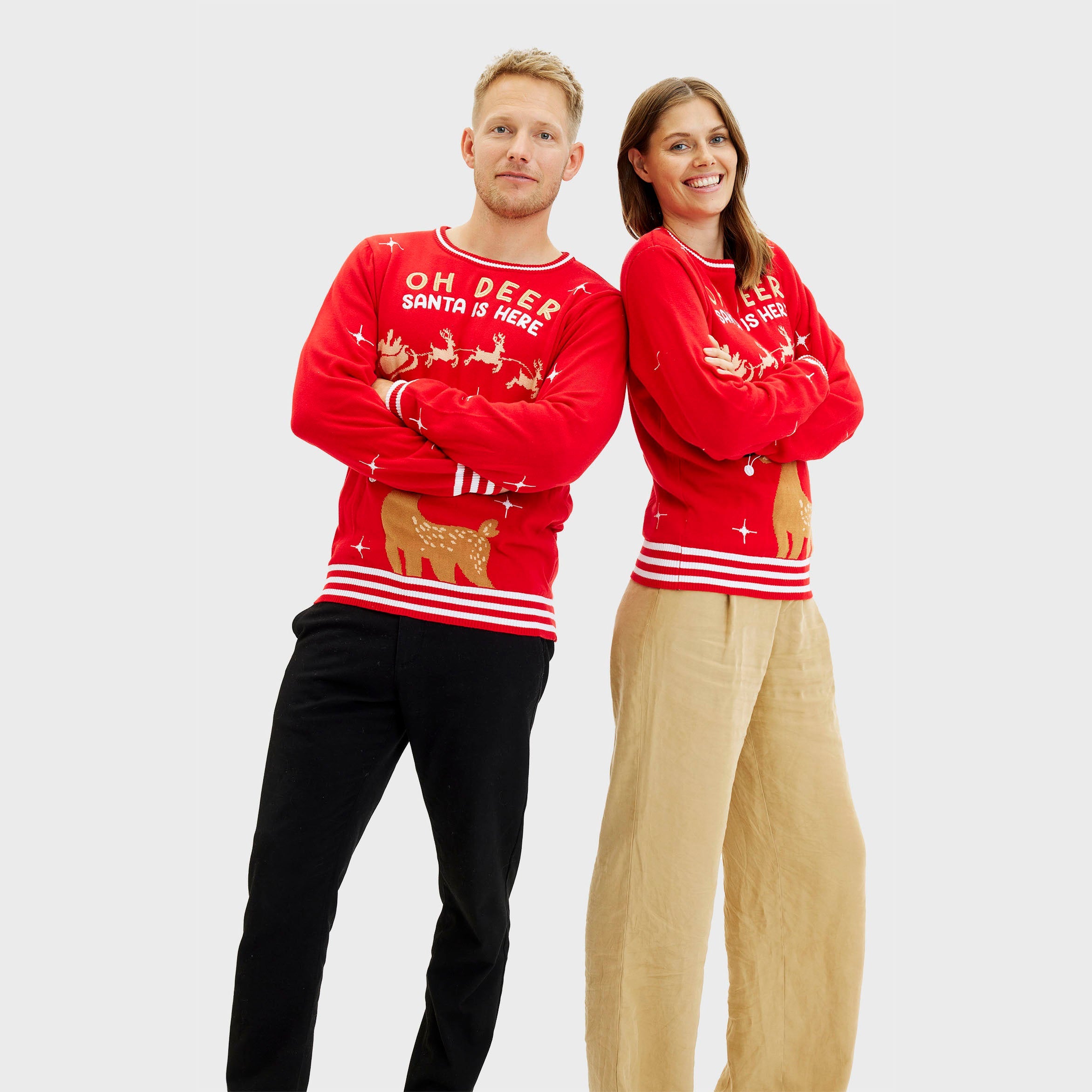 Oh Deer Sweater - Herre.